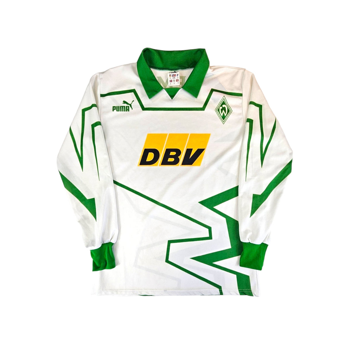 1993/94 Werder Bremen Home Football Shirt (S) Puma - Football Finery - FF203291