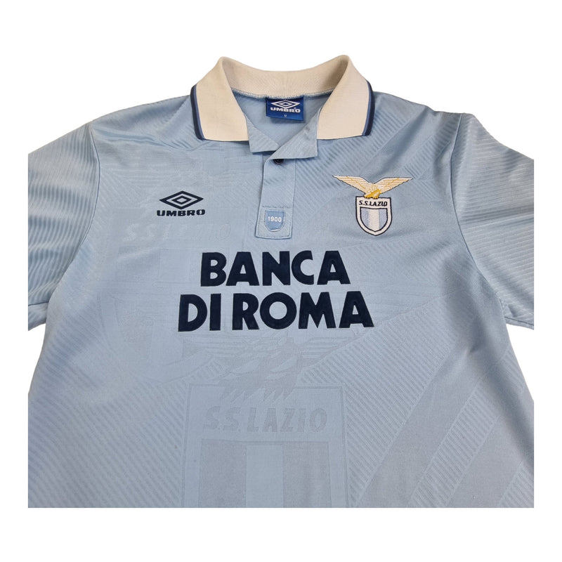 1993/95 Lazio Home Football Shirt (M) Umbro #10 Gascoigne - Football Finery - FF202448