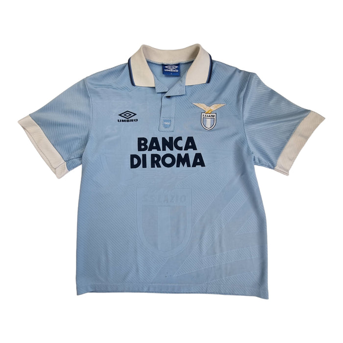 1993/95 Lazio Home Football Shirt (M) Umbro #10 Gascoigne - Football Finery - FF202448