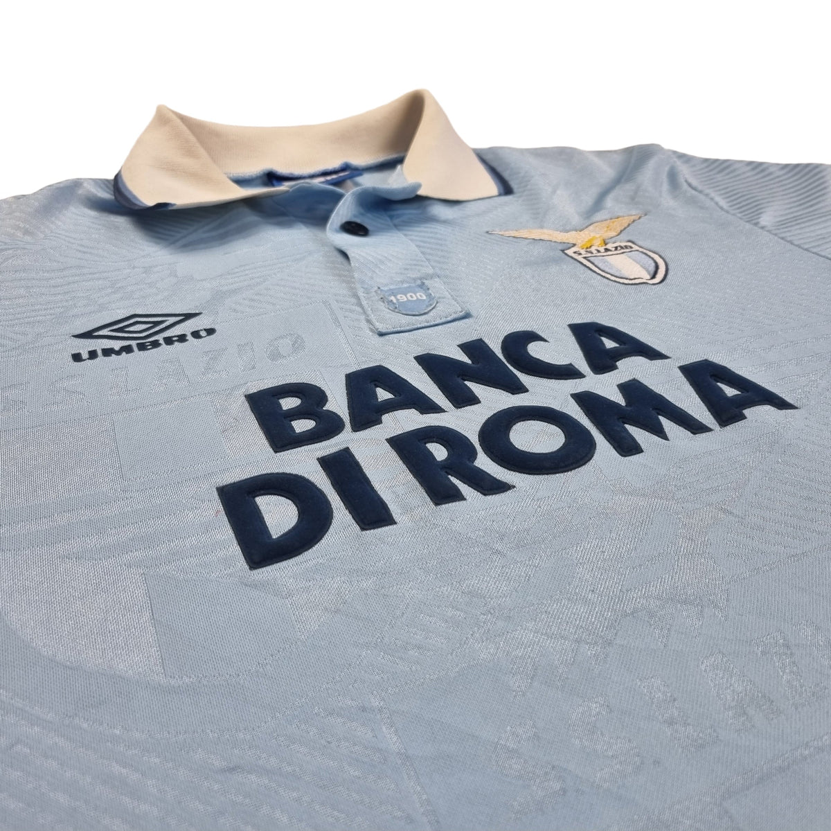 1993/95 Lazio Home Football Shirt (M) Umbro #10 Gascoigne - Football Finery - FF202448