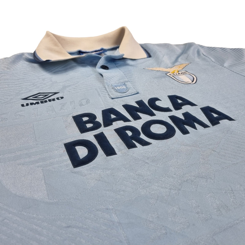 1993/95 Lazio Home Football Shirt (M) Umbro #10 Gascoigne - Football Finery - FF202448