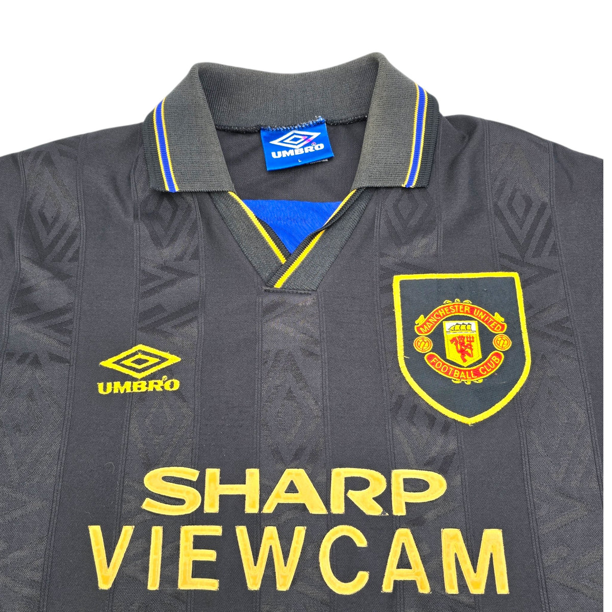 1993/95 Manchester United Away Football Shirt (L) Umbro - Football Finery - FF204439