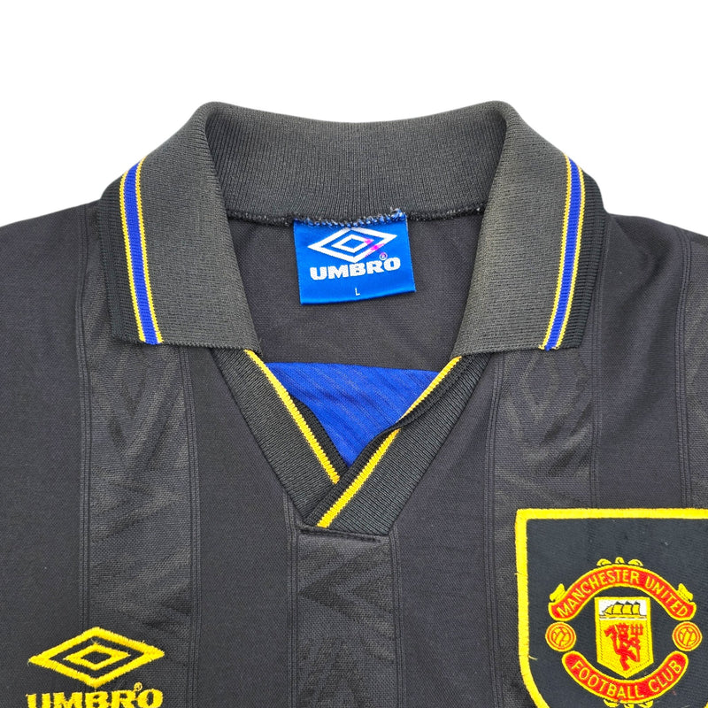 1993/95 Manchester United Away Football Shirt (L) Umbro - Football Finery - FF204439