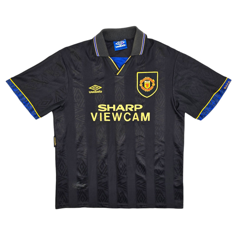 1993/95 Manchester United Away Football Shirt (L) Umbro - Football Finery - FF204439