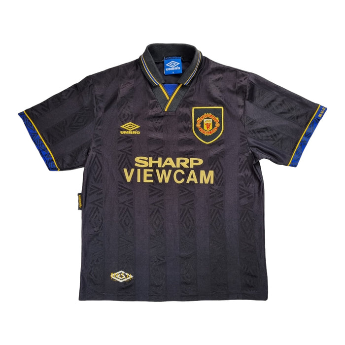 1993/95 Manchester United Away Football Shirt (M) Umbro - Football Finery - FF202882