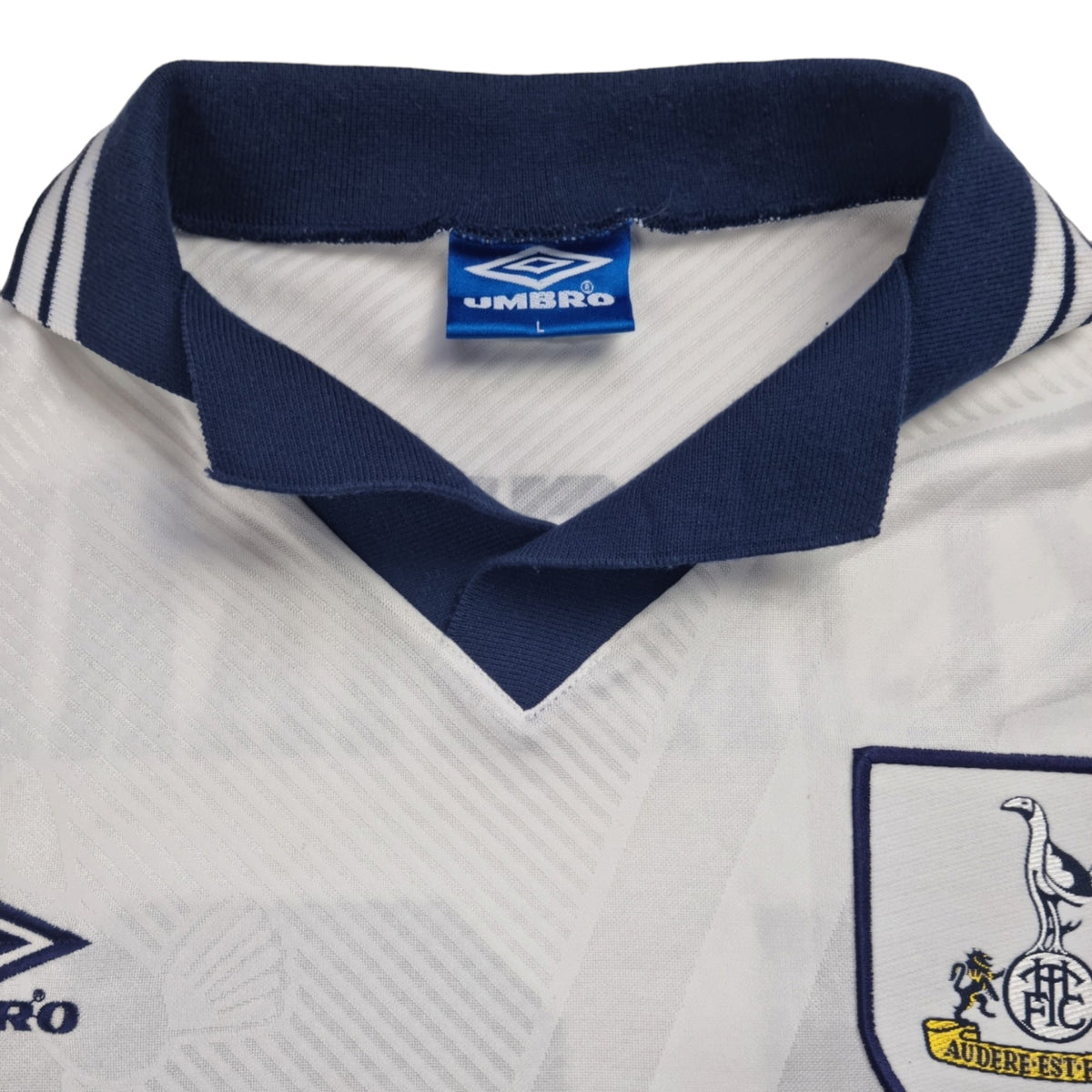 1993/95 Tottenham Hotspur Home Football Shirt (L) Umbro #18 Klinsmann - Football Finery - FF202583