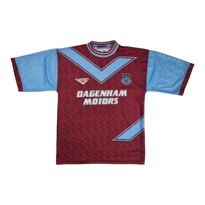 1993/95 West Ham Home Football Shirt (XL) PONY - Football Finery - FF202428