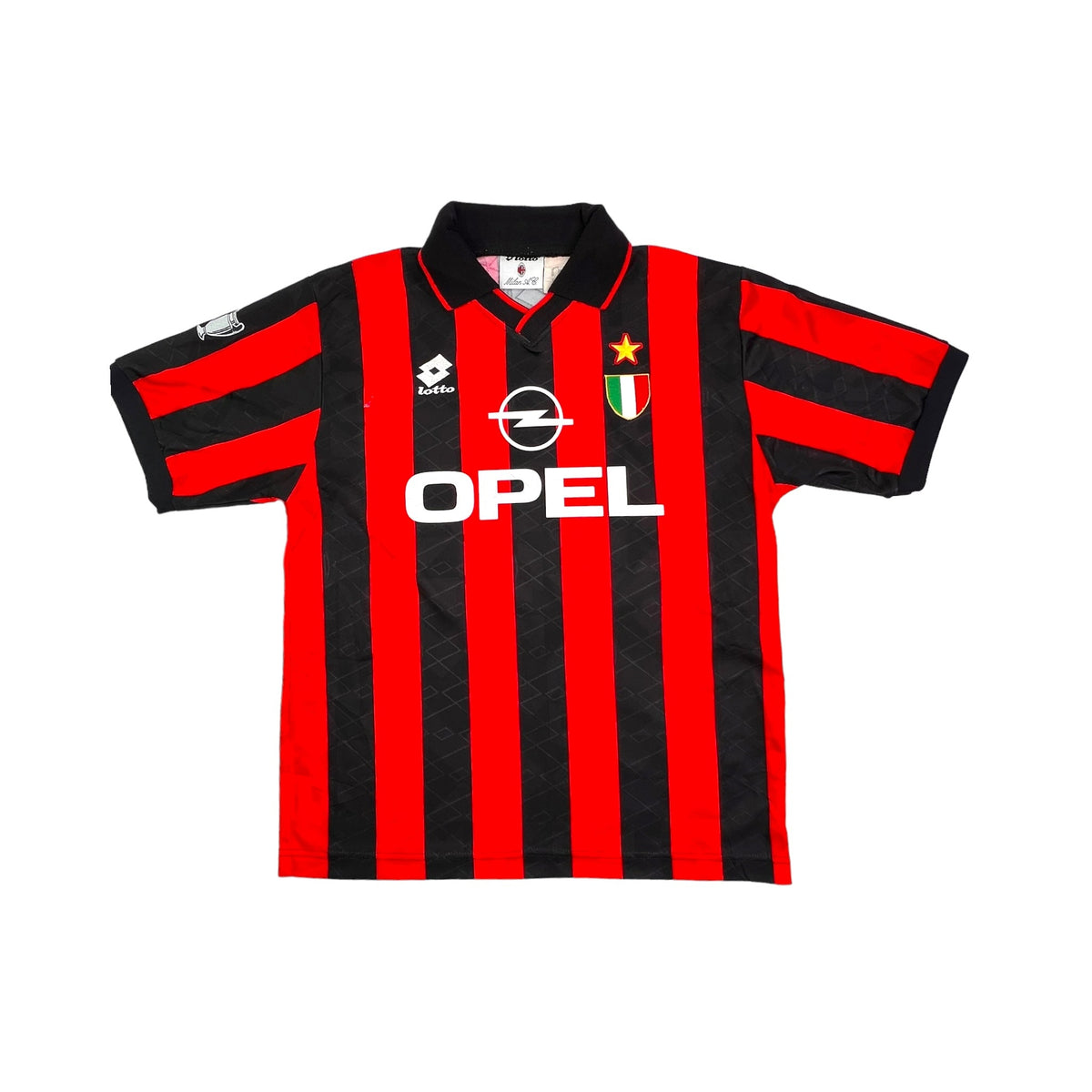 1994/95 AC Milan Home Football Shirt (L) Lotto (Player Issue) - Football Finery - FF202935