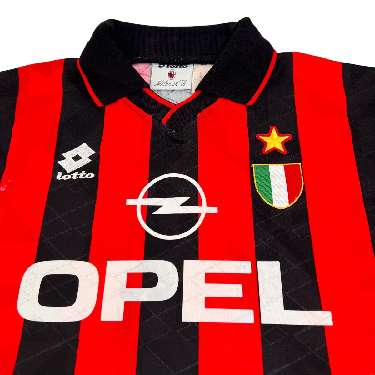 1994/95 AC Milan Home Football Shirt (L) Lotto (Player Issue) - Football Finery - FF202935