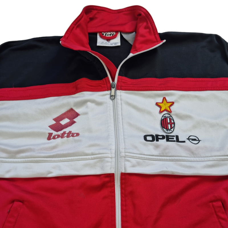 1994/95 AC Milan (Tracksuit Top) Good (S) Lotto - Football Finery - FF202645