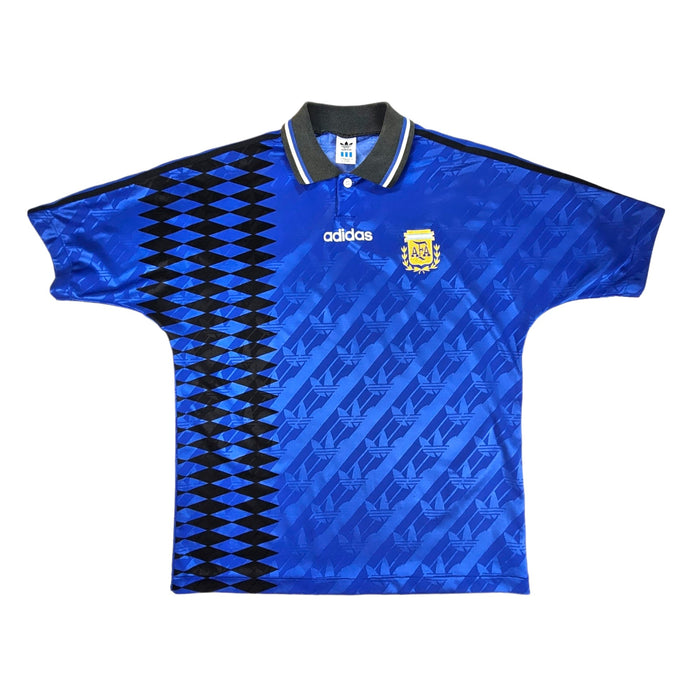 1994/95 Argentina Away Football Shirt (L) Adidas (Re-Badged Template) - Football Finery - FF202930