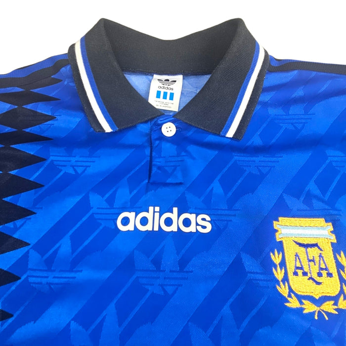 1994/95 Argentina Away Football Shirt (XL) Adidas (Re-badged Template) - Football Finery - FF202929