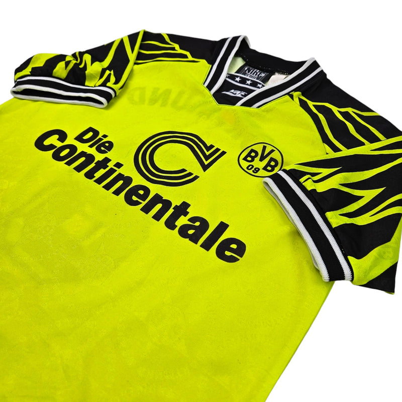 1994/95 Dortmund Home Football Shirt (S) Nike #8 (Signed by Michael Zorc) - Football Finery - FF203544