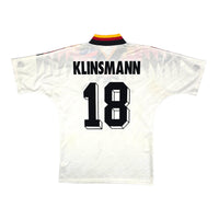 1994/95 Germany Home Football Shirt (M) Adidas #18 Klinsmann - Football Finery - FF204106