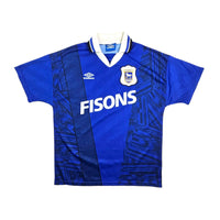 1994/95 Ipswich Town Home Football Shirt (L) Umbro - Football Finery - FF203640