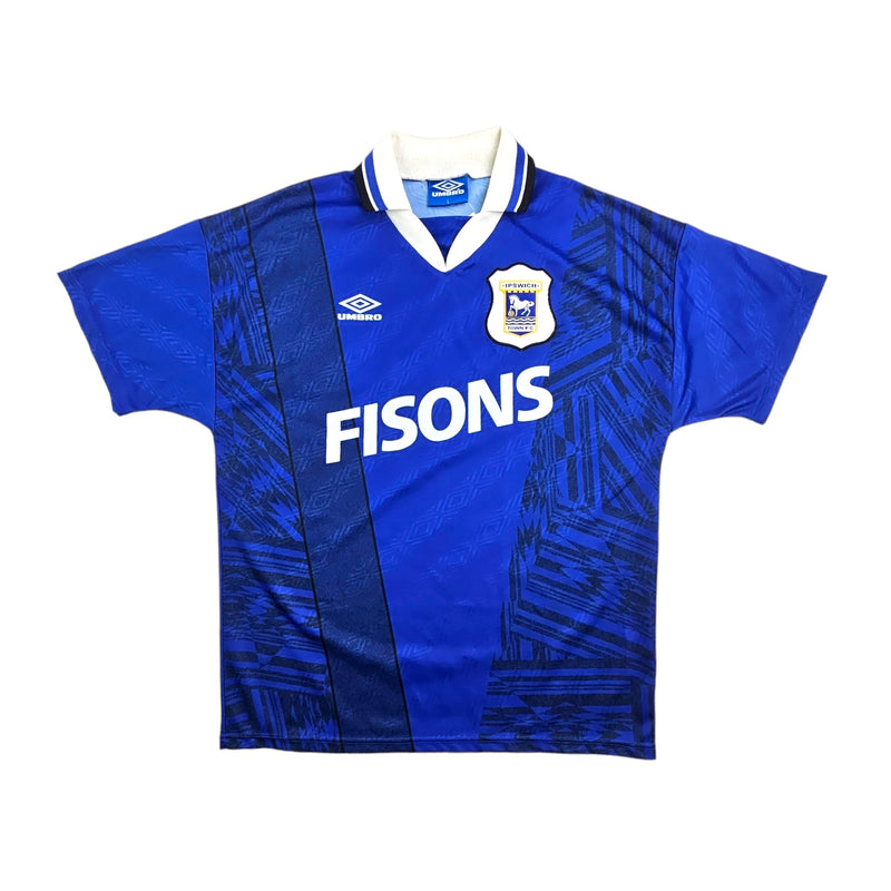 1994/95 Ipswich Town Home Football Shirt (L) Umbro - Football Finery - FF203640