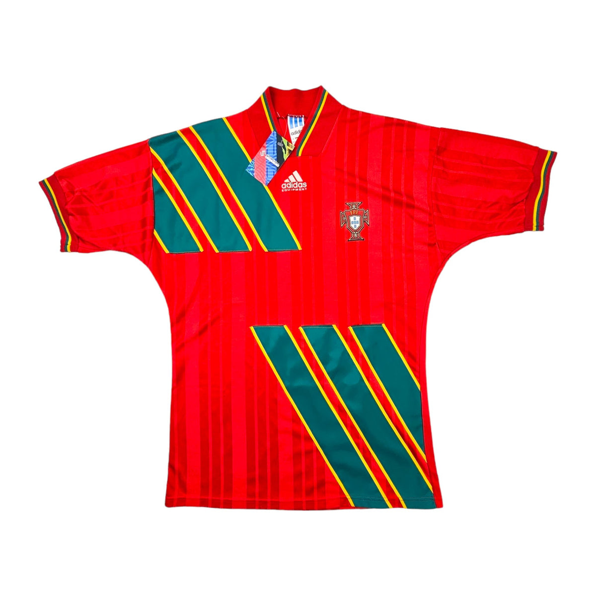 1994/95 Portugal Home Football Shirt (M) Adidas - Football Finery - FF203499
