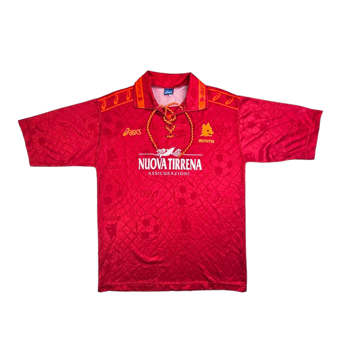 1994/95 Roma Home Football Shirt (M) Asics - Football Finery - FF203677