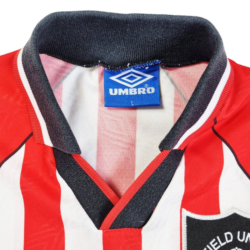 1994/95 Sheffield United Home Football Shirt (L) Umbro - Football Finery - FF202484