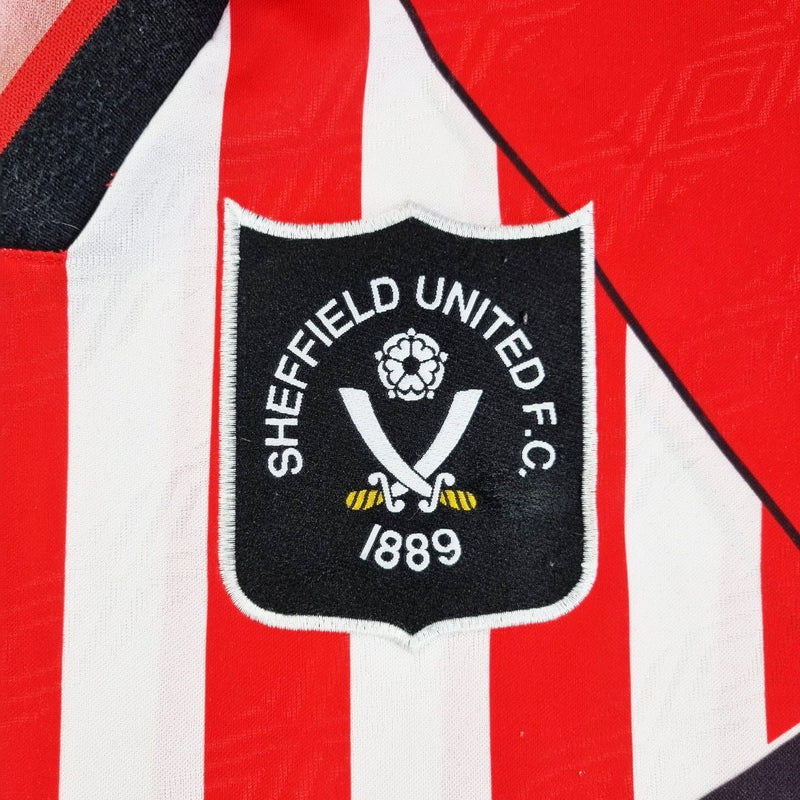 1994/95 Sheffield United Home Football Shirt (L) Umbro - Football Finery - FF202484