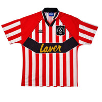 1994/95 Sheffield United Home Football Shirt (L) Umbro - Football Finery - FF202484