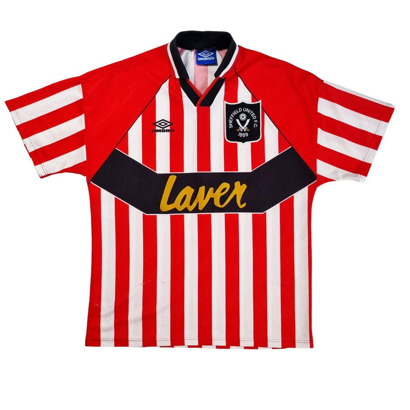 1994/95 Sheffield United Home Football Shirt (L) Umbro - Football Finery - FF202484