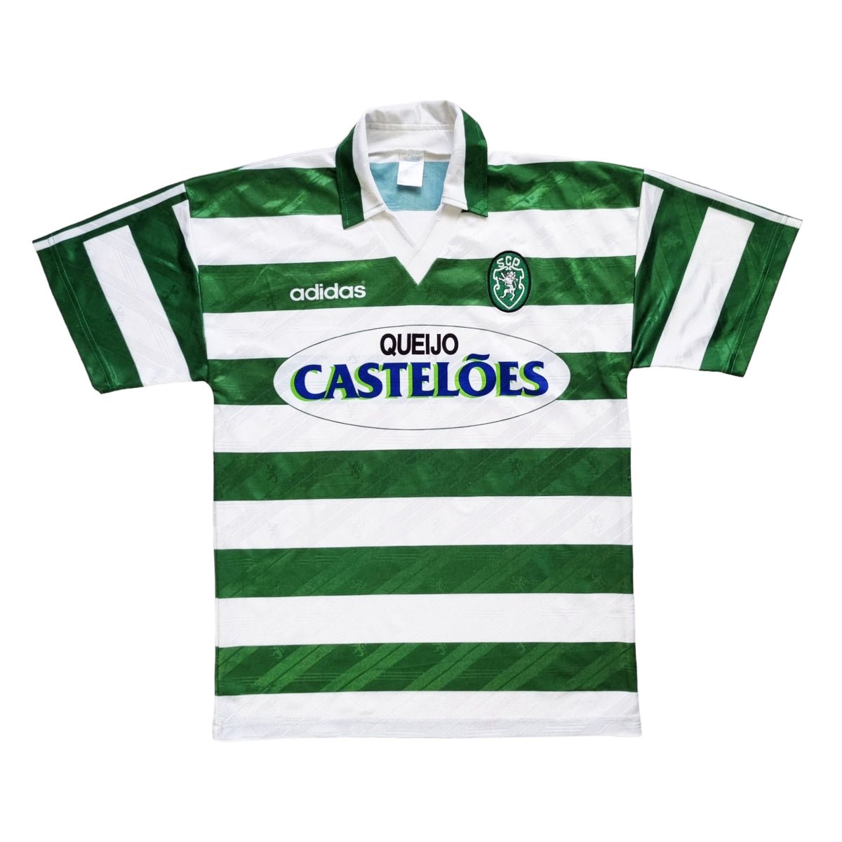 1994/95 Sporting Lisbon Home Football Shirt (M) Adidas - Football Finery - FF202992