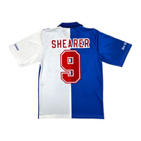 1994/96 Blackburn Rovers Home Football Shirt (M) Asics #9 Shearer (PL Champions) - Football Finery - FF203969