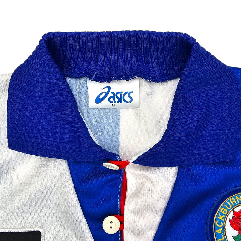 1994/96 Blackburn Rovers Home Football Shirt (M) Asics #9 Shearer (PL Champions) - Football Finery - FF203969