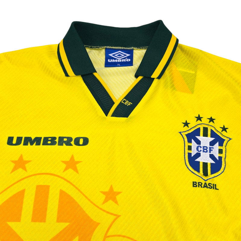 1994/96 Brazil Home Football Shirt (XL) Umbro - Football Finery - FF204526