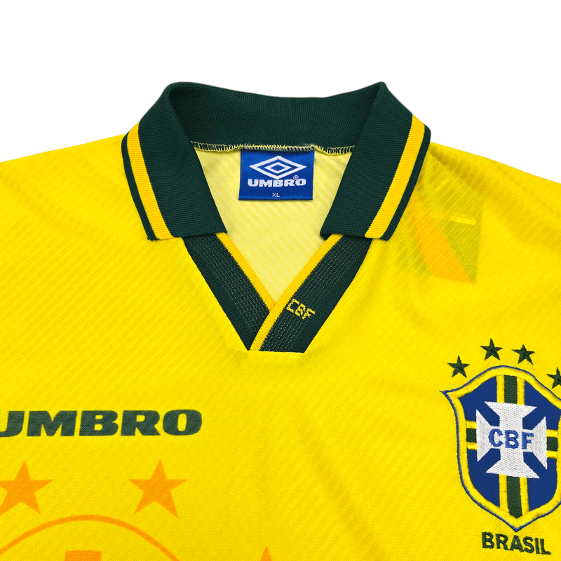 1994/96 Brazil Home Football Shirt (XL) Umbro - Football Finery - FF204526