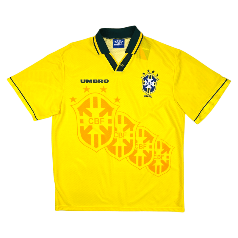 1994/96 Brazil Home Football Shirt (XL) Umbro - Football Finery - FF204526