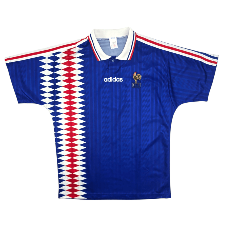 1994/96 France Home Football Shirt (L) Adidas - Football Finery - FF300068