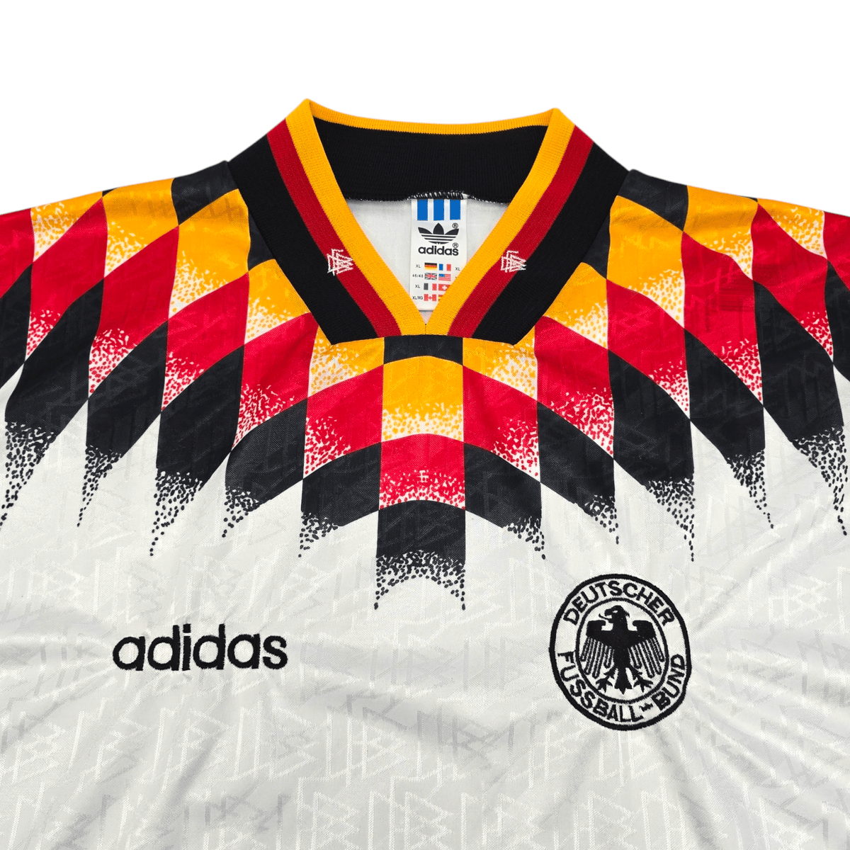 1994/96 Germany Home Football Shirt (XL) Adidas - Football Finery - FF204531