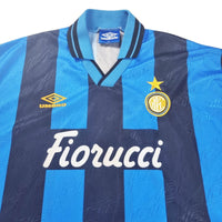 1994/96 Inter Milan Home Football Shirt (XL) Umbro - Football Finery - FF202817