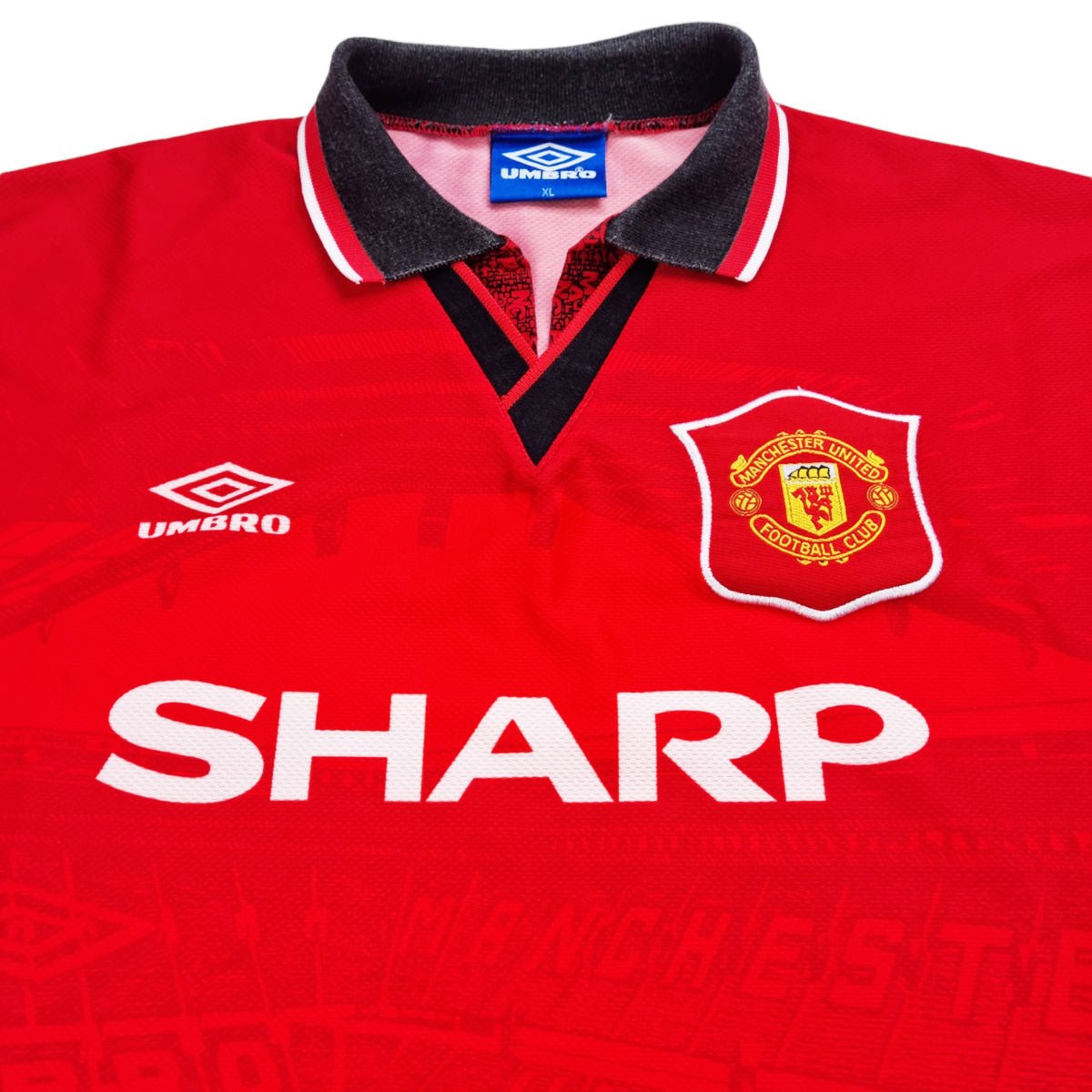 1994/96 Manchester United Home Football Shirt (XL) Umbro - Football Finery - FF202985