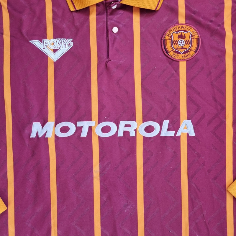 1994/96 Motherwell Home Football Shirt (XL) Pony #3 - Football Finery - FF202668