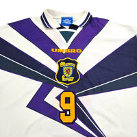 1994/96 Scotland Away Football Shirt (L) Umbro #9 McCoist - Football Finery - FF203635