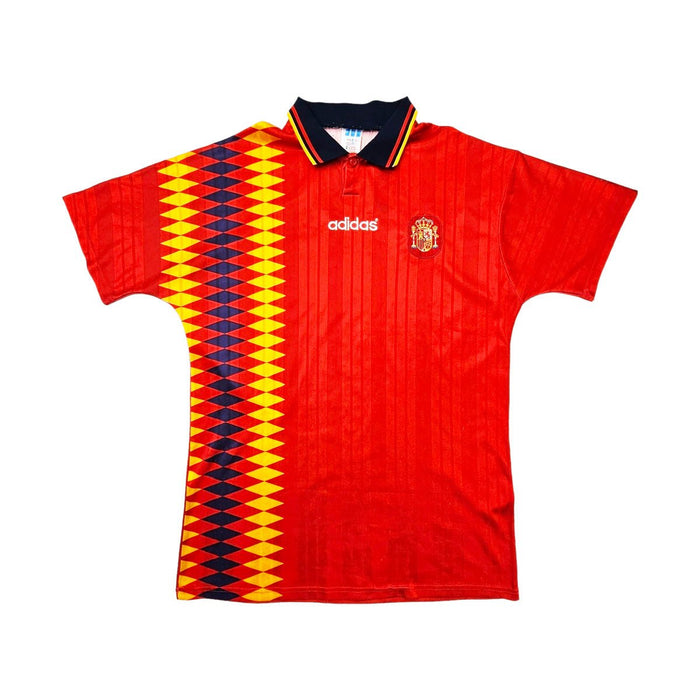 1994/96 Spain Home Football Shirt (L) Adidas - Football Finery - FF202867