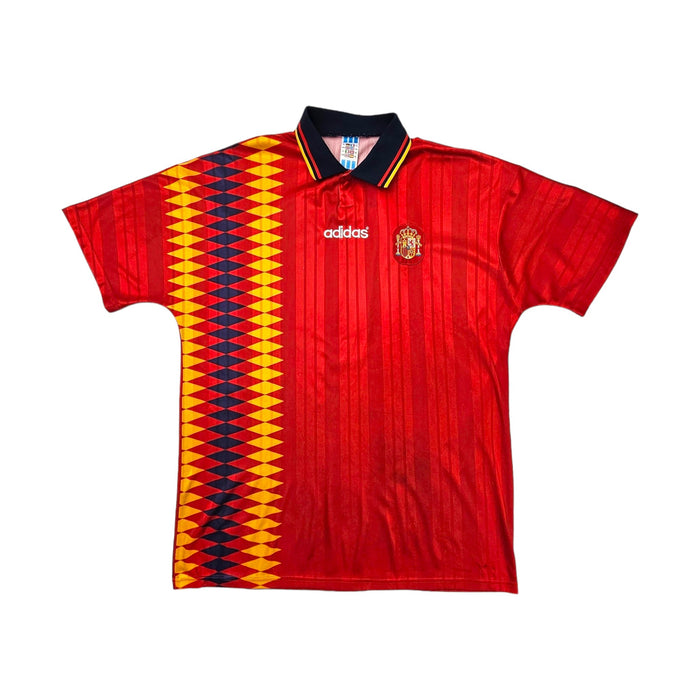 1994/96 Spain Home Football Shirt (XL) Adidas - Football Finery - FF202728