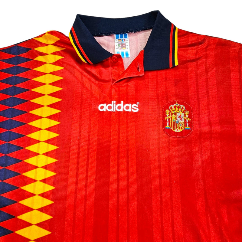 1994/96 Spain Home Football Shirt (XL) Adidas - Football Finery - FF202729