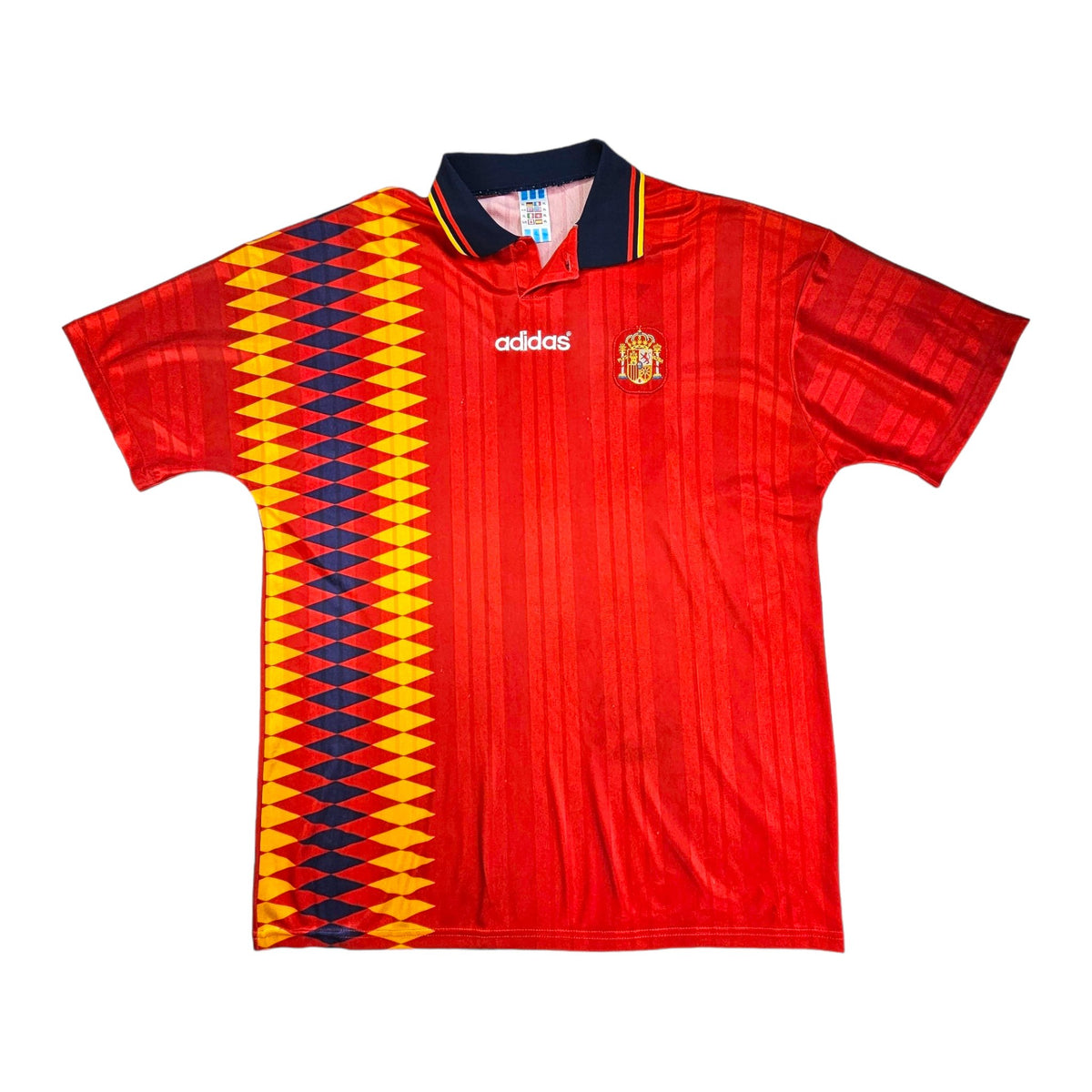 1994/96 Spain Home Football Shirt (XL) Adidas - Football Finery - FF202729