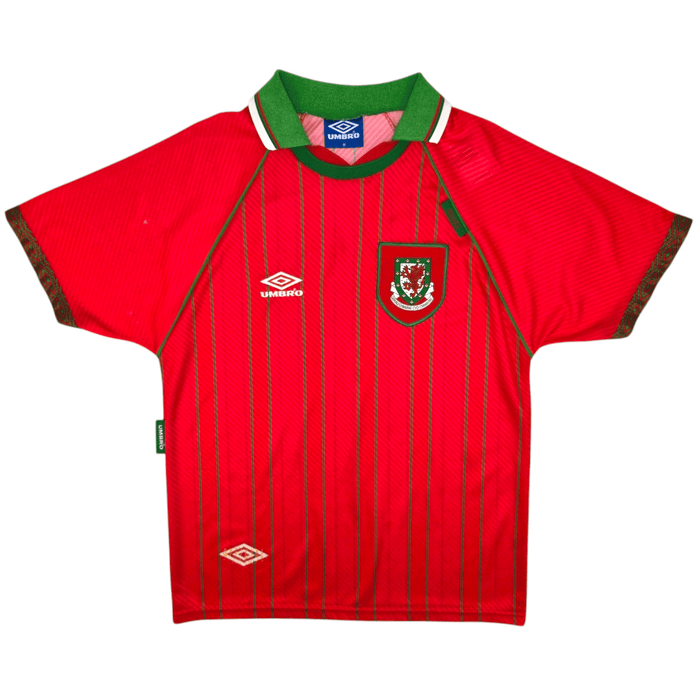 1994/96 Wales Home Football Shirt (M) Umbro - Football Finery - FF300033