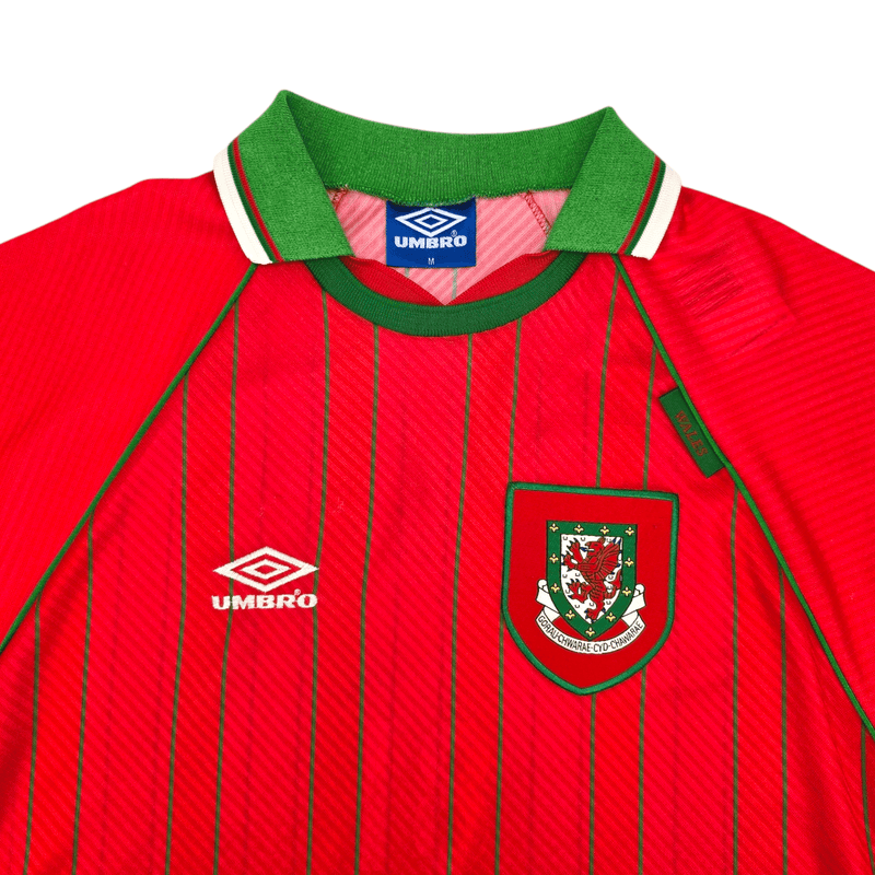 1994/96 Wales Home Football Shirt (M) Umbro - Football Finery - FF300033