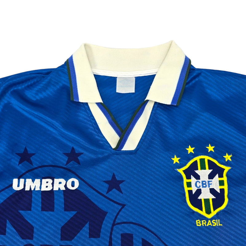 1994/97 Brazil Away Football Shirt (L) Umbro - Football Finery - FF204108