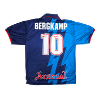 1995/96 Arsenal Away Football Shirt (XL) Nike #10 Bergkamp - Football Finery - FF203719