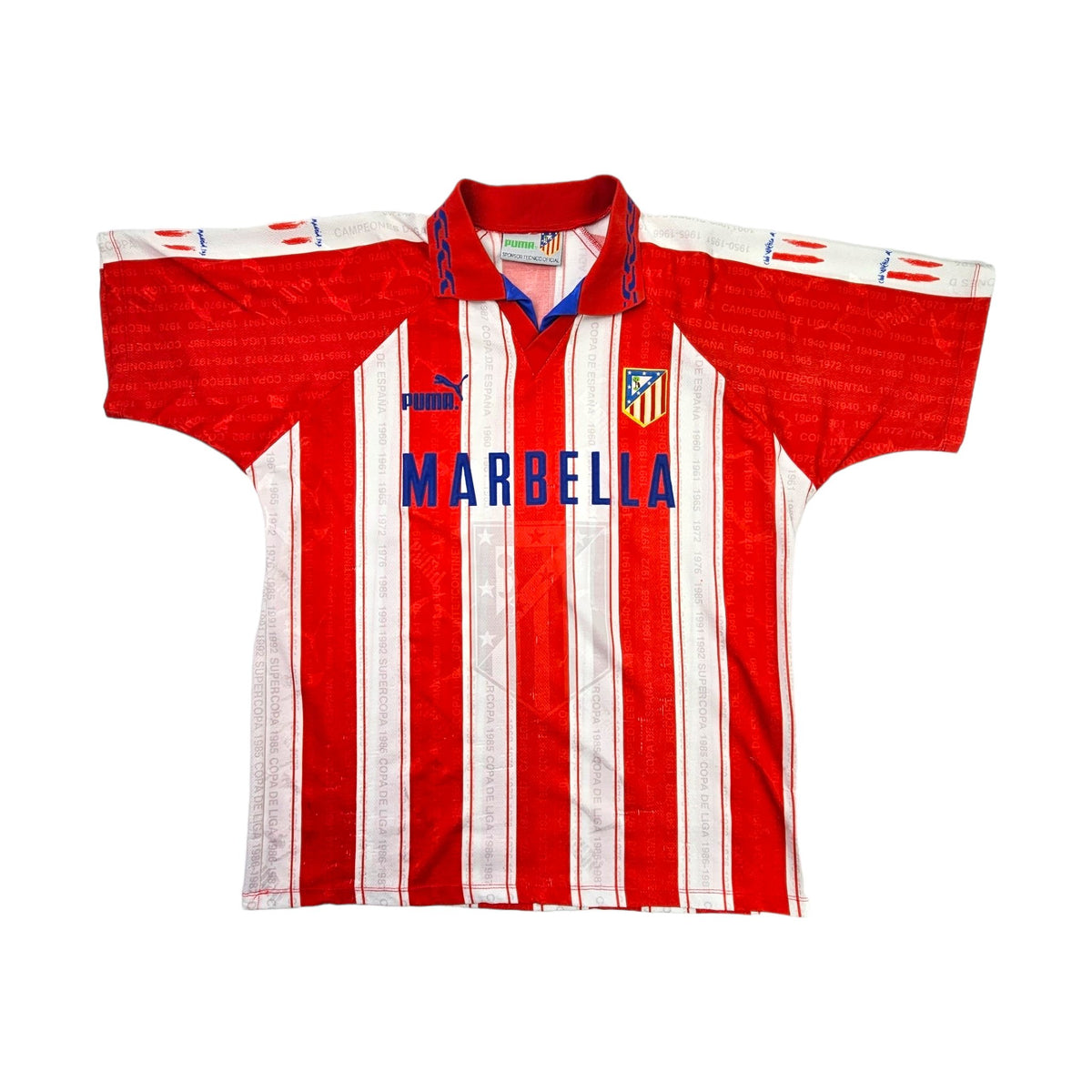 1995/96 Atletico Madrid Home Football Shirt (XL) Puma - Football Finery - FF203472