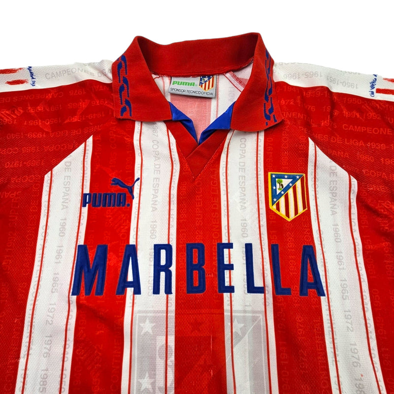 1995/96 Atletico Madrid Home Football Shirt (XL) Puma - Football Finery - FF203472