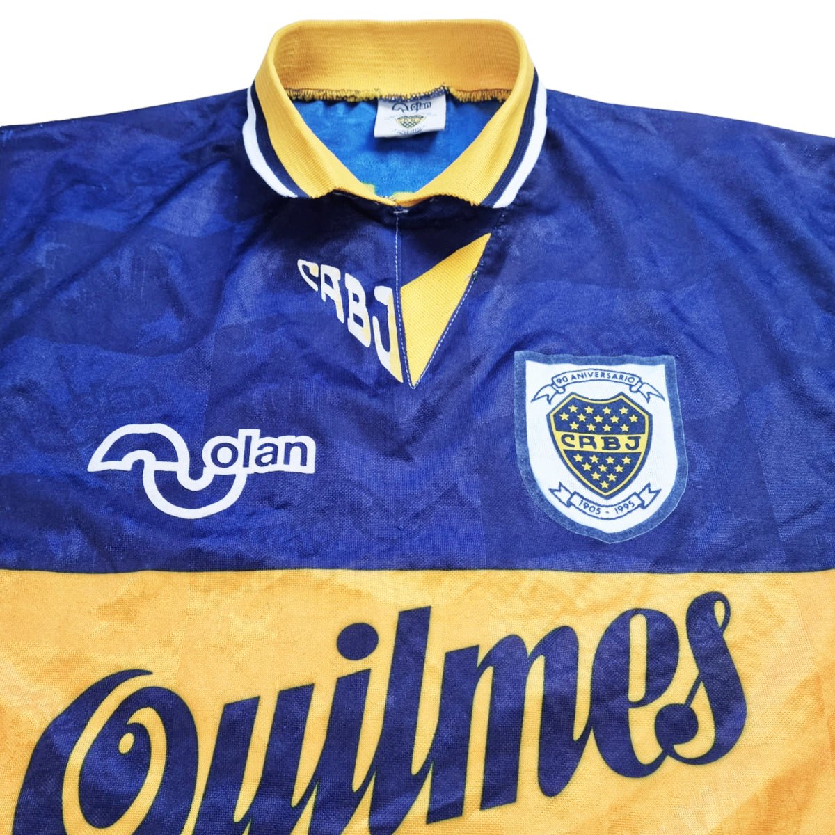 1995/96 Boca Juniors Home Football Shirt (L) Olan #8 – Football Finery