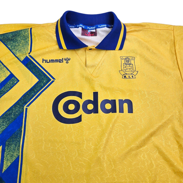 1995/96 Brondby IF Home Football Shirt (M) Hummel (Upgraded Template) - Football Finery - FF203622